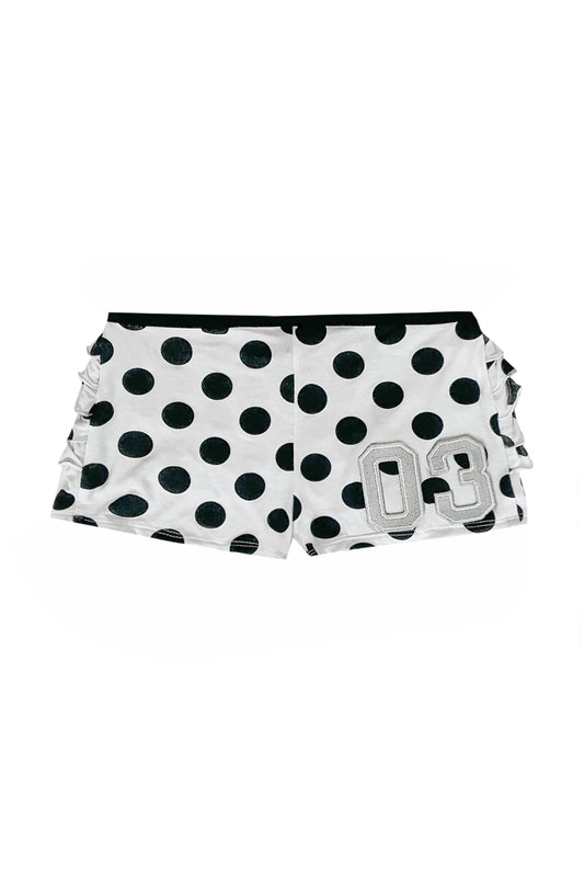 peaches shorts - polka dots