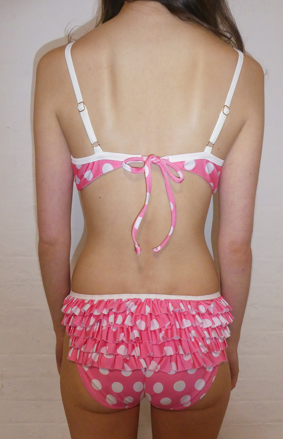 ray pink polka dot bikini