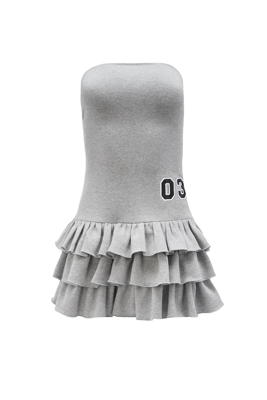 amanda dress - grey