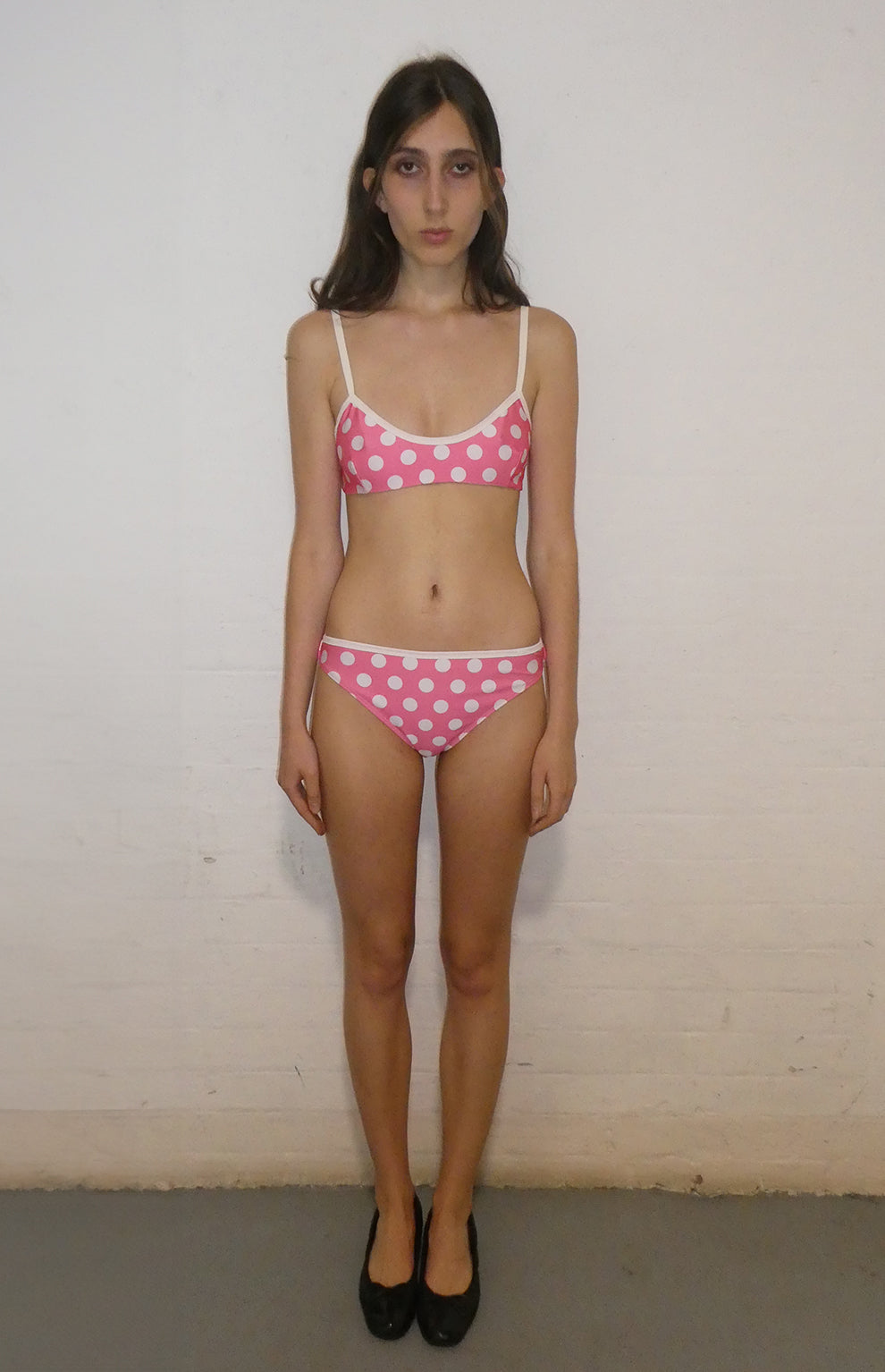 ray pink polka dot bikini